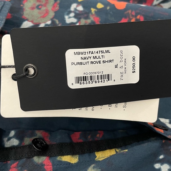 Rag and Bone Pursuit Rove Floral Print Long-Sleeve Shirt - Picture 9 of 11